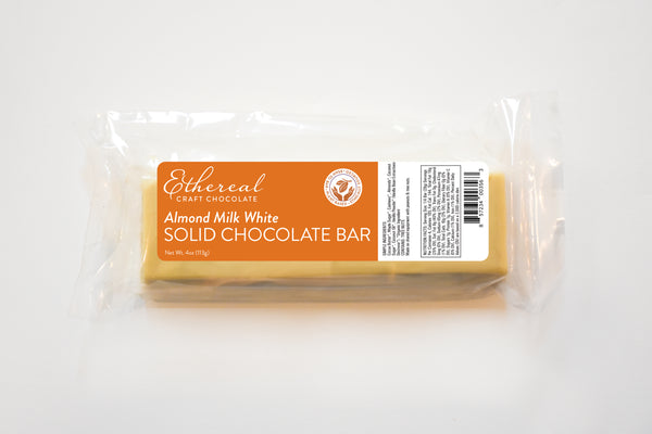 Solid Almond Milk White Chocolate Bar